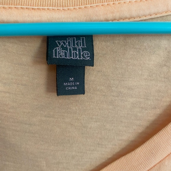 Wild Fable Ruffle V-Neck Crop - Picture 2 of 2